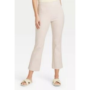 A New Day High Rise Kick Flare Cream Size 16